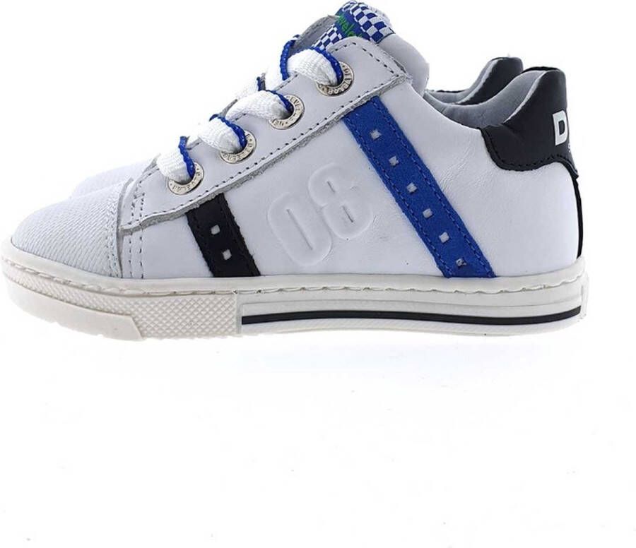 Develab 45011 leren sneakers wit blauw Jongens Leer Meerkleurig 20 - Foto 9