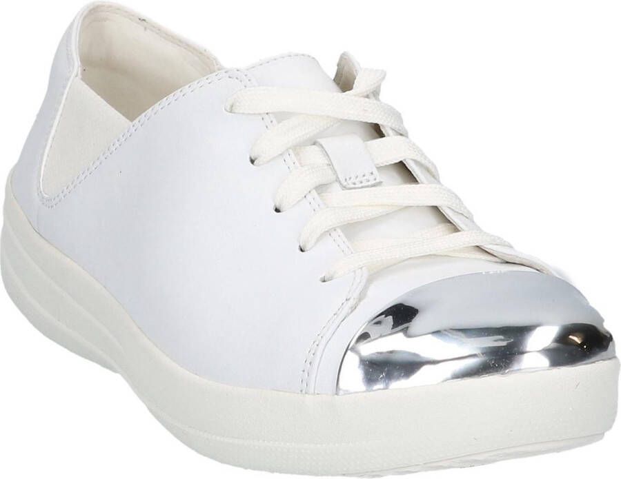 FitFlop F-Sporty Mirror-Toe Sneakers Sneaker laag gekleed Dames Wit I73-194 -Urban White Leather