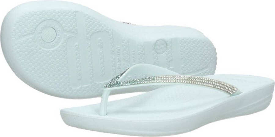 FitFlop IQUSHION Dames Slippers Blauw Sparkle