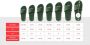 Havaianas Brasil Slide Slippers Unisex zwart wit groen - Thumbnail 27