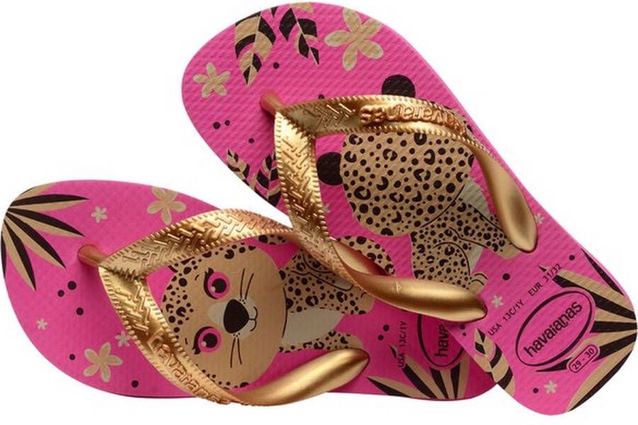 Havaianas Top Pets Slippers roze Rubber Dames
