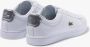 Lacoste Carnaby Evo Wit Zilver Dames Sneaker 39SFA0038 - Thumbnail 10