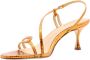 Lola Cruz Hoge hak sandalen met stoffen details Orange Dames - Thumbnail 4