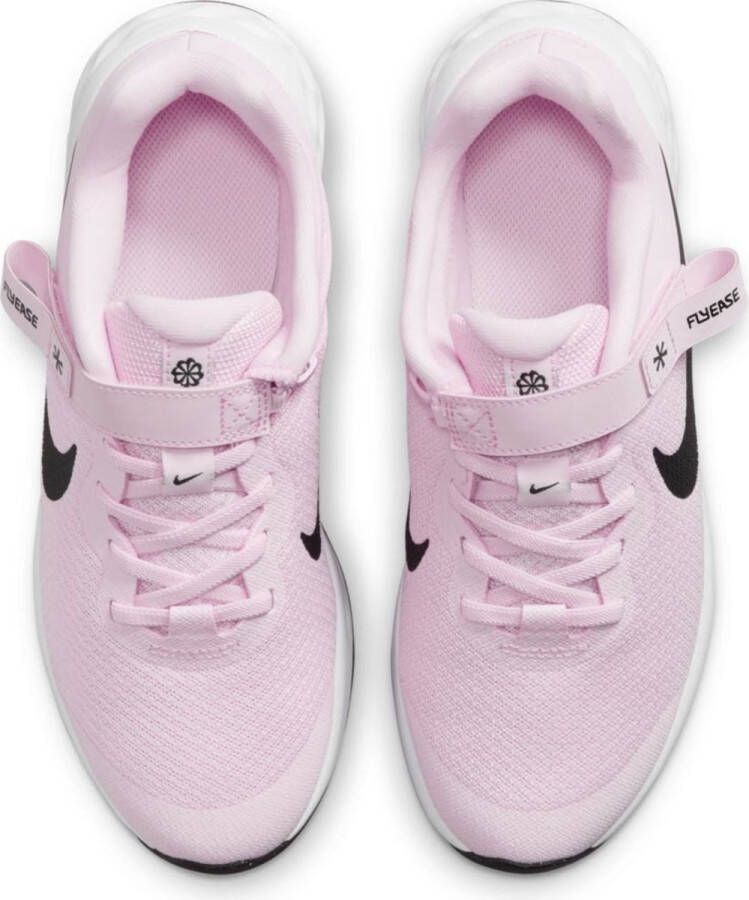 Nike Revolution 6 Flyease NN GS Hardloopschoenen Pink Foam Black Kinderen