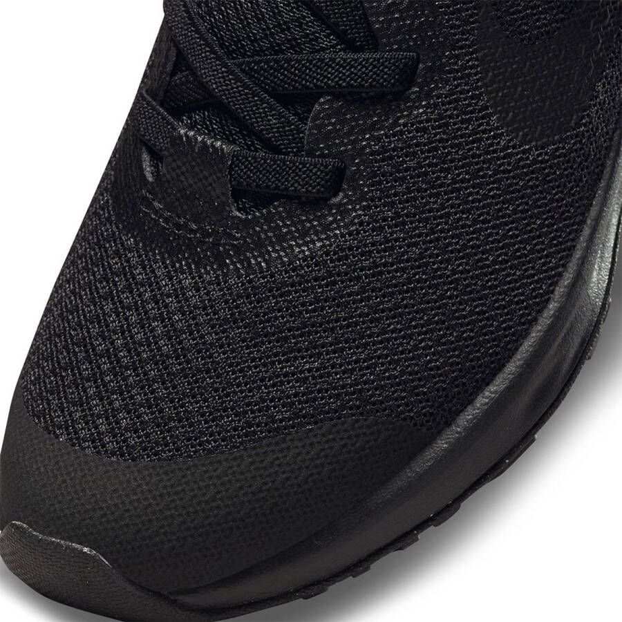 Nike Revolution 6 FlyEase Eenvoudig aan en uit te trekken kleuterschoenen Zwart - Foto 6