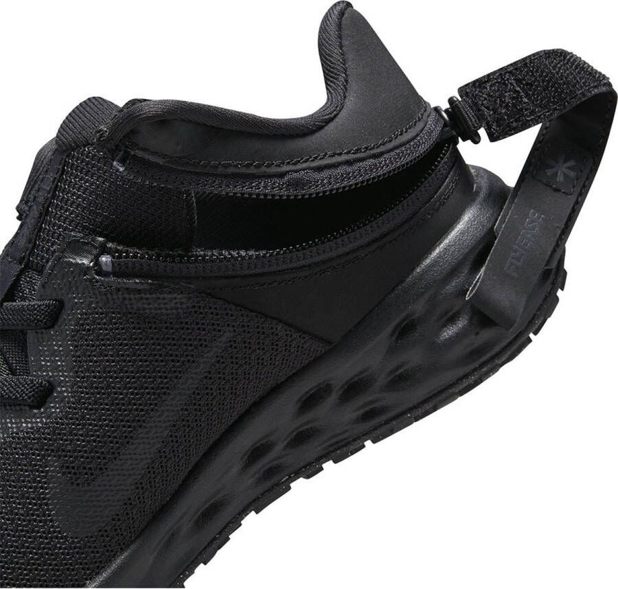 Nike Revolution 6 FlyEase Eenvoudig aan en uit te trekken kleuterschoenen Zwart - Foto 9
