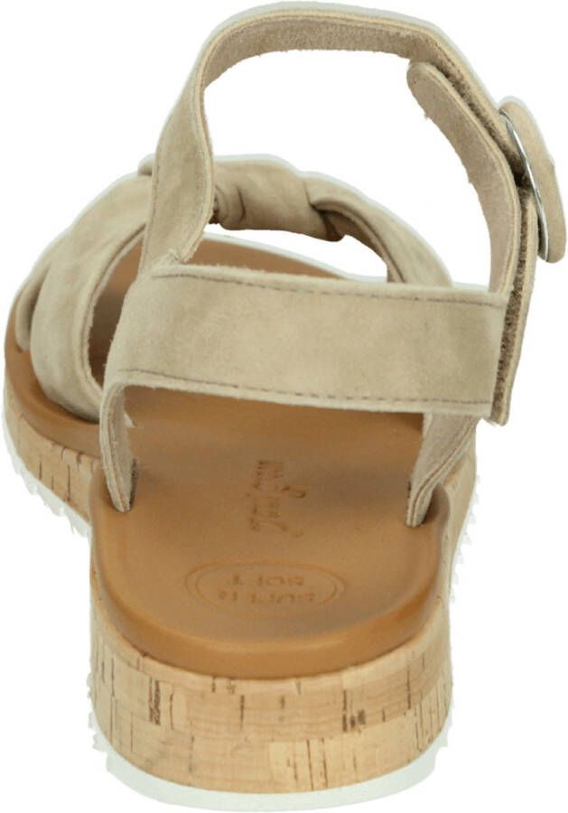 Paul Green 6059 Volwassenen Platte sandalen Wit beige