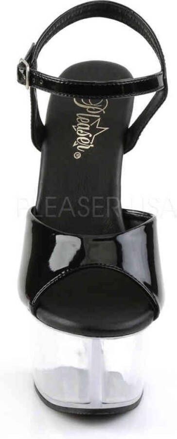 Pleaser ASPIRE-609 Sandaal met enkelband Paaldans schoenen Paaldans schoenen 44 Shoes Zwart Transparant - Foto 2