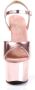 Pleaser ADORE-709 Sandaal met enkelband Paaldans schoenen Paaldans schoenen 42 Shoes Roze Goudkleurig - Thumbnail 3