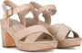 POELMAN C0118-15PSH sandaal sand Beige Suedelook Sandalen met hak Dames - Thumbnail 6
