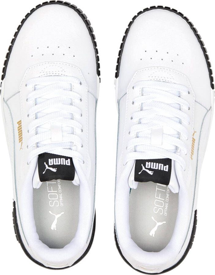 PUMA Carina 2.0 Dames Sneakers White- White-Goud- Black