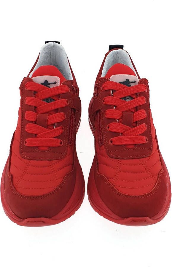 Red Rag Stijlvolle rode leren sneakers voor jongens Red Dames - Foto 6