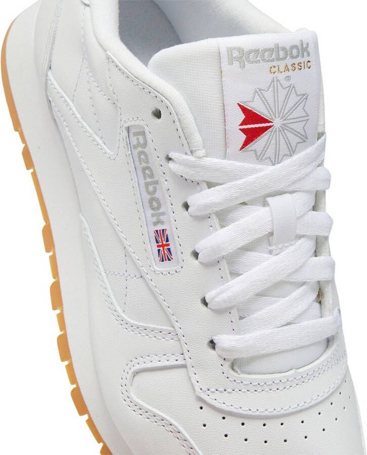 REEBOK CLASSICS Leather Sneakers Ftwr White Pure Grey Reebok Rubber Gum-02 Dames