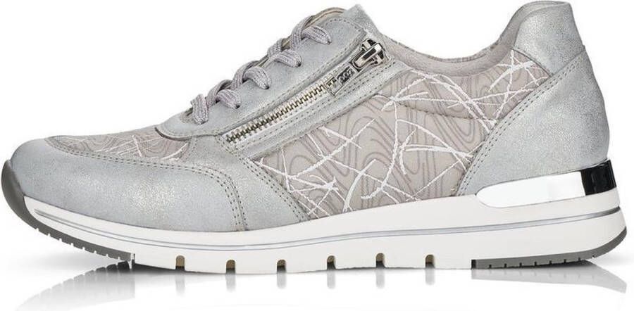 Remonte -Dames zilver sneakers