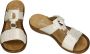 Rieker -Dames off-white ecru parel slippers & muiltjes - Thumbnail 15