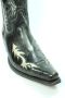 Sendra boots 9393 Mimo Zwart Heren Cowboy Western Boots Spitse Neus Schuine Hak Glanzend Leer Vintage Look Brede Leest Echt Leer - Thumbnail 4