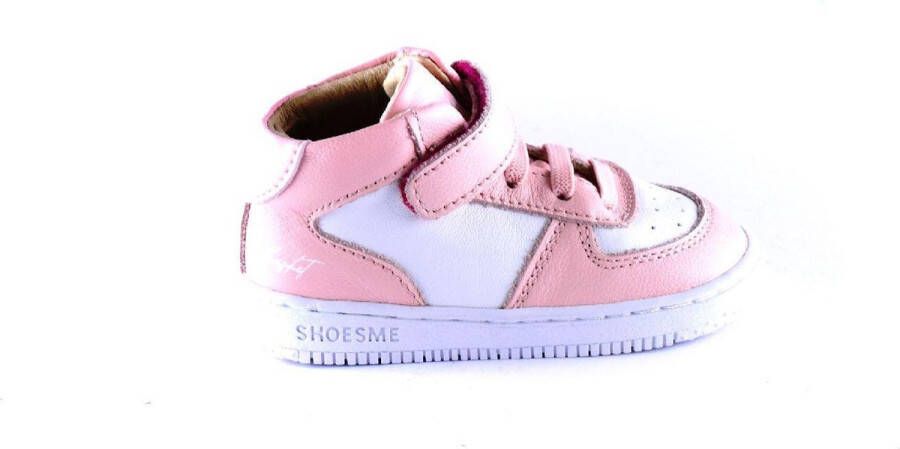 Shoesme Baby Babysneakers Meisjes Pink White Leer