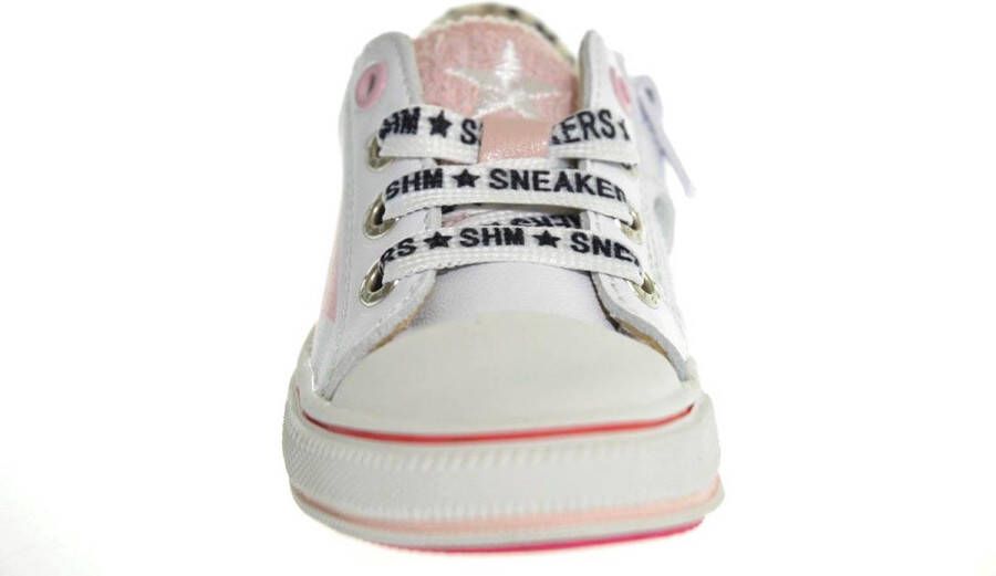 Shoesme Sneakers Meisjes white Pink Leer