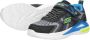 Skechers S Lights Tri-namics Klittenband Sneaker Zwart Grijs Blauw - Thumbnail 6