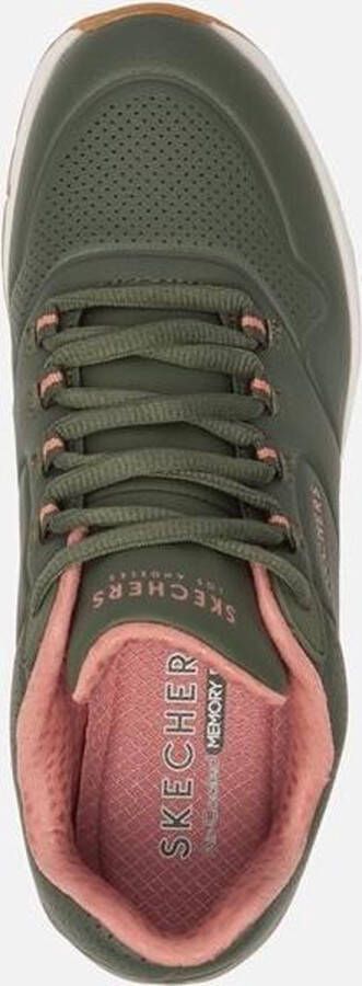 Skechers 2nd Best Groene Sneakers met Roze Accents Groen Heren - Foto 8