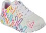 Skechers Uno Lite Spread The Love Meisjes Sneakers Wit Mutlicolour - Thumbnail 10