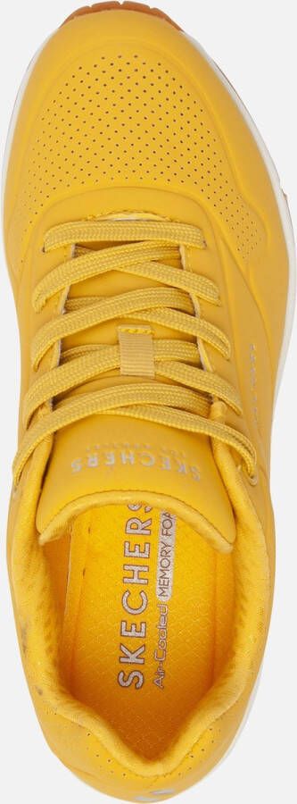 Skechers Uno Stand On Air sneakers geel Textiel Dames
