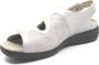 Solid 73500 20715 Lichtgrijs Dames sandaal met stretch - Thumbnail 5