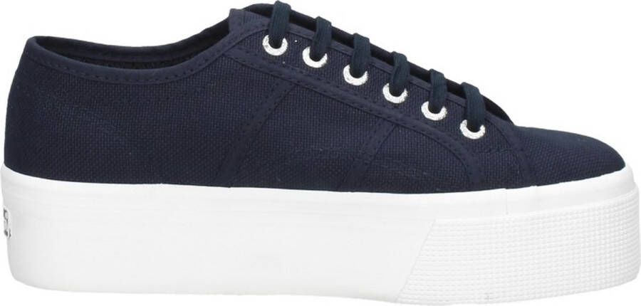 Superga 2790 Cotw Line Up And Down Lage sneakers Dames Blauw