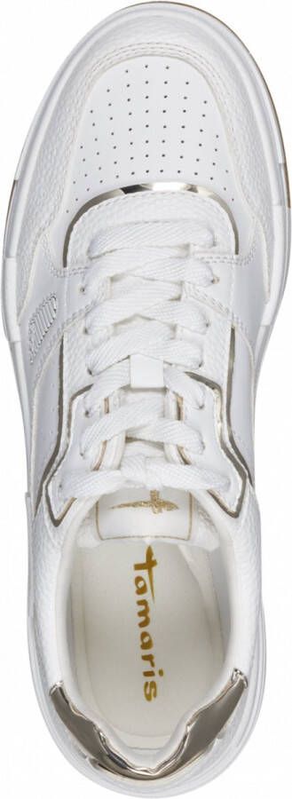Tamaris Witte Gouden Casual Sneakers White Dames - Foto 5