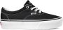 Vans Doheny Platform Canvas Dames Sneakers Black White - Thumbnail 11