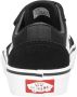 Vans Youth Ward V Suede Canvas Jongens Sneakers Black White - Thumbnail 9