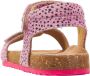 Vingino Tavi leren sandalen met dierenprint roze - Thumbnail 6