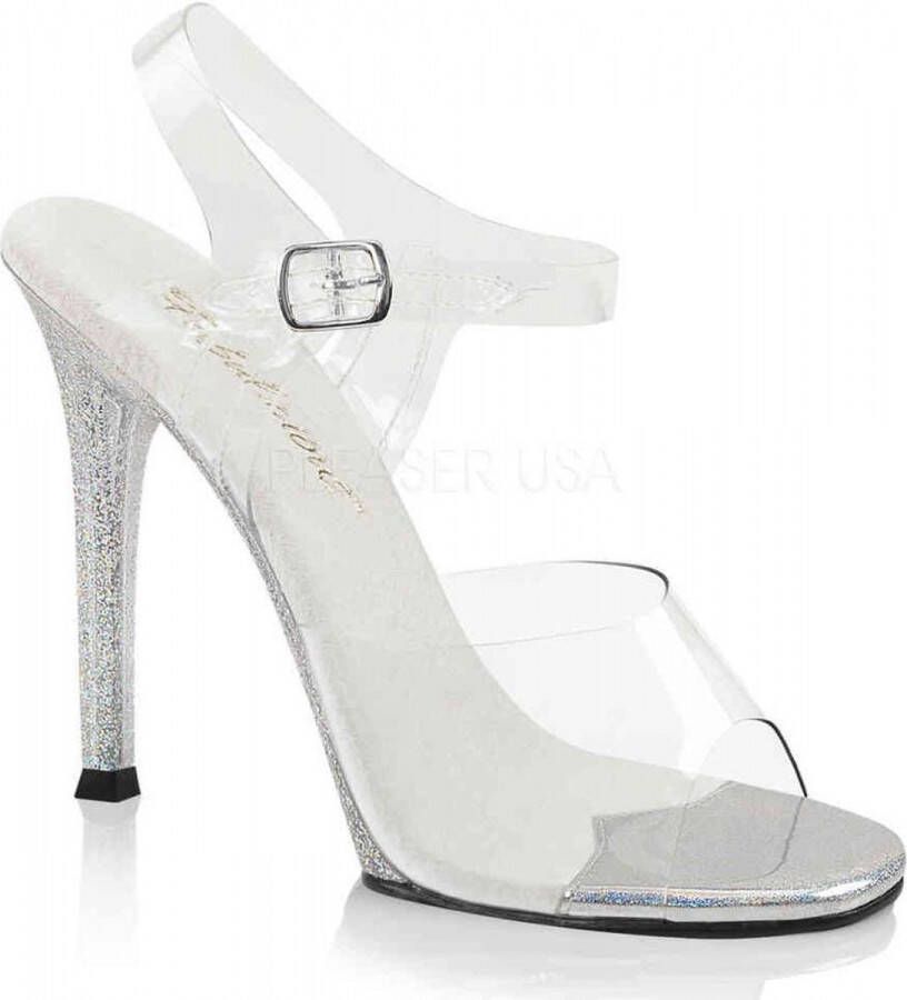 Fabelicious Fabulicious Sandaal met enkelband 38 Shoes GALA 08MG Zilverkleurig Transparant