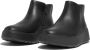 FitFlop F-mode Leather Flatform Zip Ankle Laarzen Zwart Vrouw - Thumbnail 4