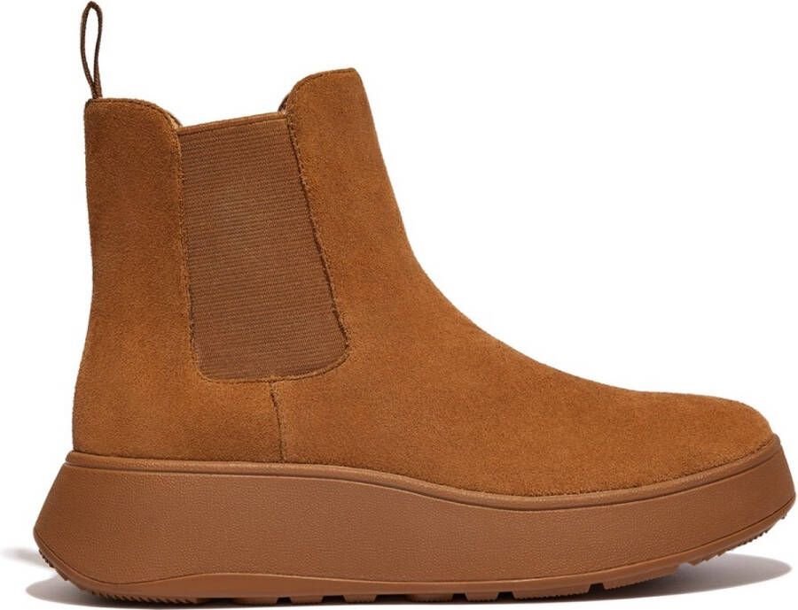 FitFlop F-Mode Suede Flatform Chelsea Boots BRUIN