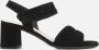 Gabor Zwarte Suède Sandalette met 6cm Hak Black Dames - Thumbnail 1