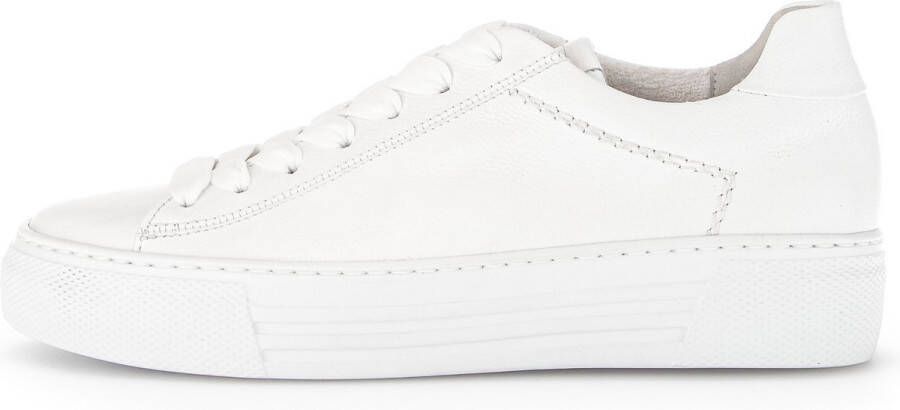 Gabor Witte Leren Sneakers voor Dames White Dames