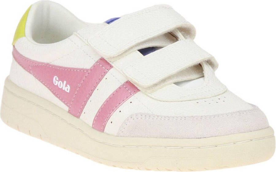Gola Hawk Strap Wit-Roze Sneaker