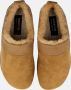 Haflinger lamsleren dames pantoffels met voetbed tot en met 41| kleur bruin naturel - Thumbnail 2