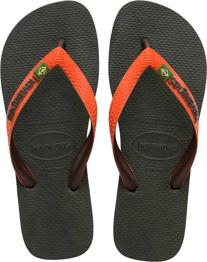 Havaianas BRASIL MIX Groen Oranje Unisex Slippers