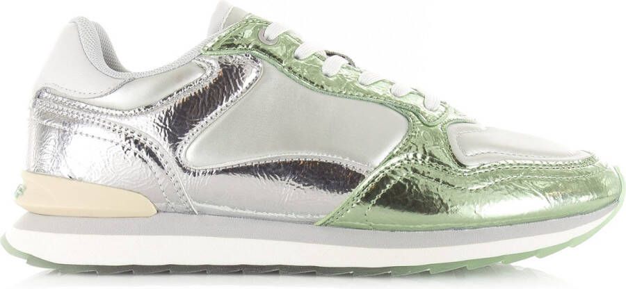 The HOFF Brand Iron metallic zilver groen Textiel Lage sneakers Dames