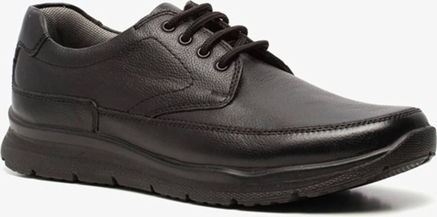 Hush Puppies leren heren veterschoenen Zwart Echt leer