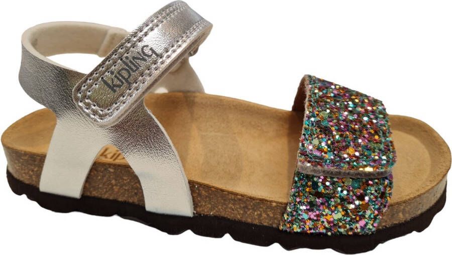 Kipling Marjorie 3 sandalen met glitters zilver Meisjes Imitatieleer 33 - Foto 1