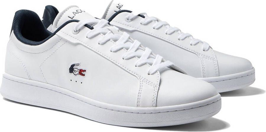 Lacoste Carnaby Pro Fashion sneakers Schoenen white navy red maat: 44.5 beschikbare maaten:41 42.5 43 44.5 45 46 - Foto 1