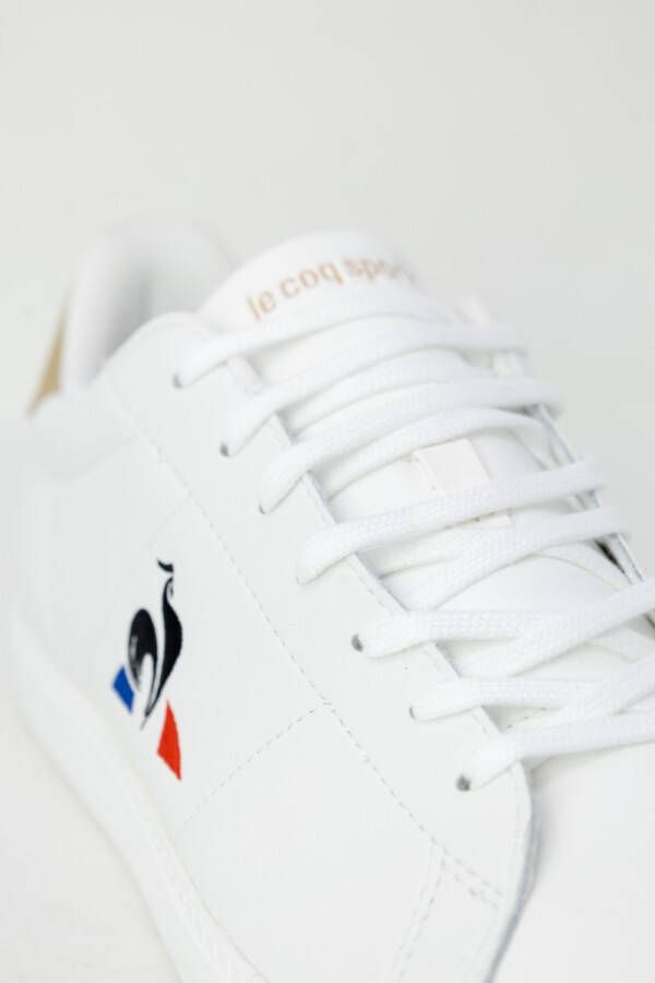Le Coq Sportif Witte casual leren sneakers voor White