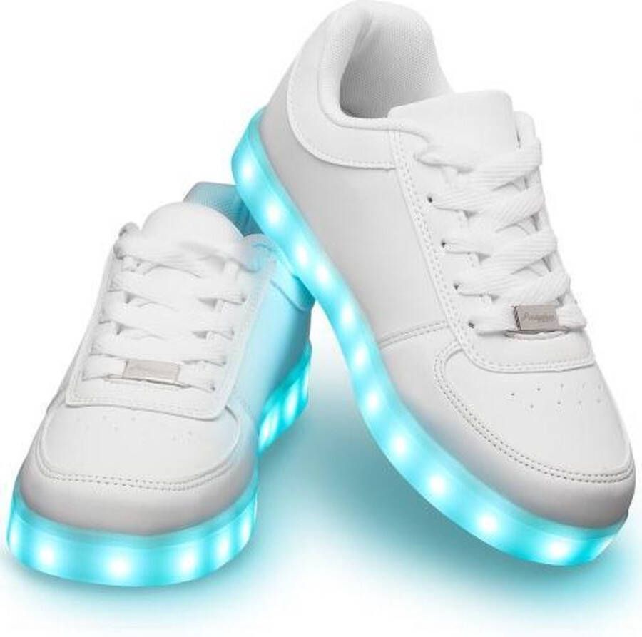 Ledschoenen.nl Schoenen met lichtjes Lichtgevende led schoenen Wit