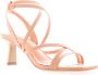 Lola Cruz Hoge hak sandalen met stoffen details Orange Dames - Thumbnail 1