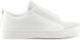 Made in Italia Leren Sneakers met Ritsdetail White Heren - Thumbnail 1