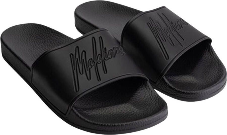 Malelions Signature Slides Slippers zwart