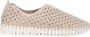 Manfield Dames Beige nylon loafers - Thumbnail 6
